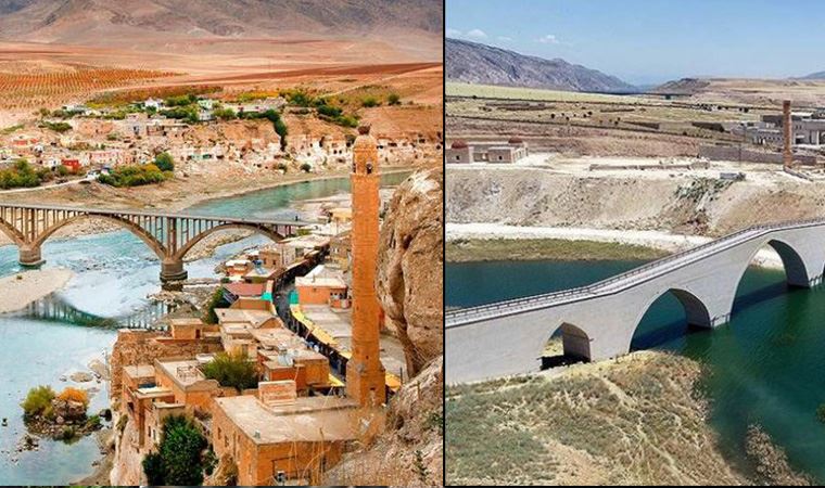 Hasankeyf in eski ve yeni halleri